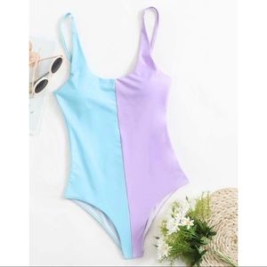 Two-toned one piece